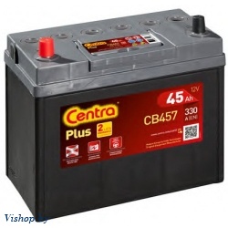 Автомобильный аккумулятор Centra Plus Asia L+ тонкие клеммы / CB457 (45 А/ч)
