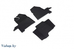 Резиновые коврики салона Сетка для Ford TRANSIT Custom 2017- Черные