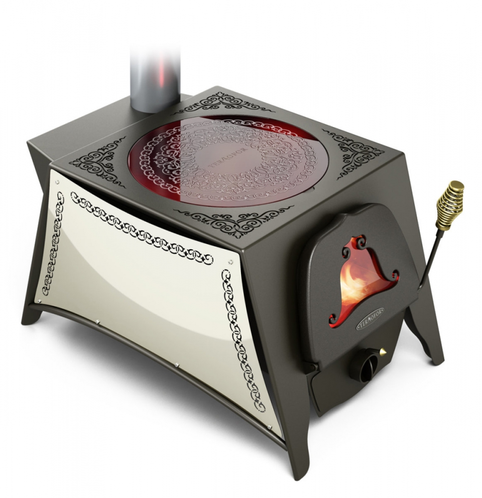 Отопительно-варочная печь Термофор Селенга-1 стеклокерамика