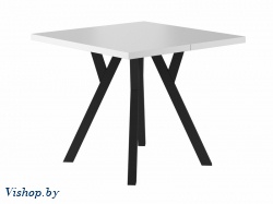 стол обеденный signal merlin раскладной белый мат черный на Vishop.by 