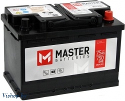Автомобильный аккумулятор Master Batteries R+ (75 А/ч)