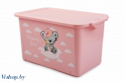 контейнер для игрушек mommy love нежно-розовый на Vishop.by 