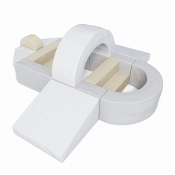 Мягкий игровой комплекс Авиалайнер Romana ДМФ-МК-14.76.06 серо-бежевый