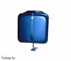 Бак для душа Садко 100 л с ЭВН с пластиковым шаровым краном уровень воды темно-синий