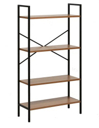 стеллаж leset стилвуд 24 широкий 4 полки черный орех лион светлый на Vishop.by 