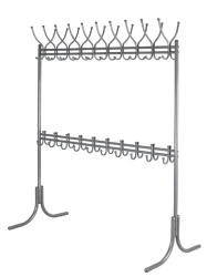 вешалка напольная м 12м металлик