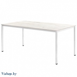 стол сеул 160х80 дуб белый металл белый на Vishop.by 