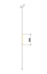 Вставка на стойку Romana ДСКМ ВО 92.82.00-20 (белый прованс)