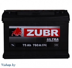Автомобильный аккумулятор Zubr Ultra R+ (75 А/ч)