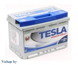 Автомобильный аккумулятор TESLA Premium Energy R TPE80.0 80 А/ч (80 А/ч)