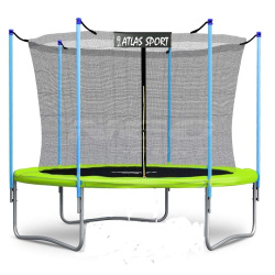 Батут Atlas Sport 183 см с внутренней сеткой GREEN
