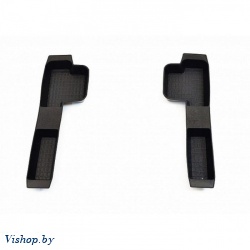 Коврики салона резиновые с бортиком для ВАЗ Приора боковые передники Черные