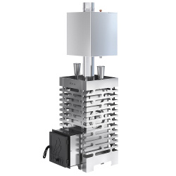 Печь для бани ASTON 20 INOX (ИНОКС) с баком на трубе 50л (AISI 439) от Vishop.by 