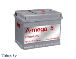 Автомобильный аккумулятор A-mega Premium 65 R (65 А/ч)