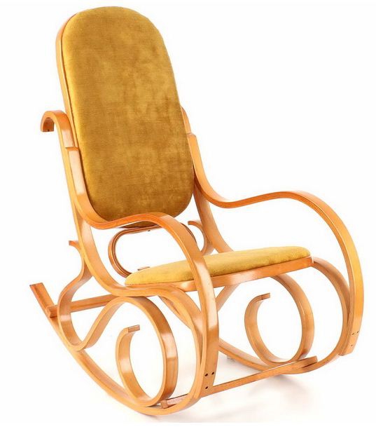 Кресло-качалка CALVIANO Золотая осень мех на Vishop.by 