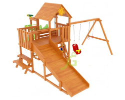 Детская площадка IgraGrad Крафт Pro 3 с зимней горкой