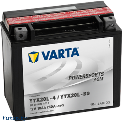 Мотоаккумулятор Varta YTX20L-4 YTX20L-BS / 518901026 (18 А/ч)