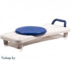 Сиденье (скамья) для ванной с ручкой и поворотным диском Heiler ВА802