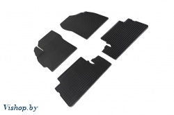 Резиновые коврики салона Сетка для Toyota Auris 2007-2012 Черные