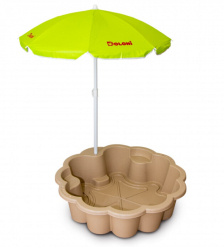 Песочница-бассейн Doloni Цветок с зонтиком 01235/02eco