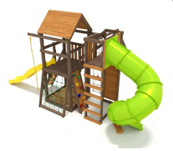 Детская площадка IgraGrad Панда Фани Gride с трубой 2,1м