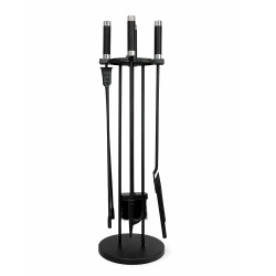 Набор каминный EVEREST K042-SB никель черный