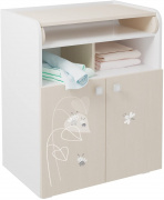 комод polini kids french 1270 amis белый/дуб пастельный на Vishop.by 