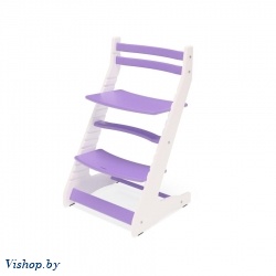 растущий регулируемый стул вырастайка eco prime белый фиолетовый на Vishop.by 