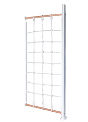 Детский спортивный комплекс Perfetto sport Verticale in legno con rete bianco-naturale PS-134 стойка с сеткой