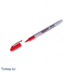 Маркер перманентный Crown "Multi Marker Super Slim" красный, пулевидный (толщ. линии 1.0 мм. Цвет красный) (CROWN маркеры) (P-505FRed)