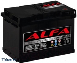 Автомобильный аккумулятор ALFA battery Hybrid R AL 75.0 (75 А/ч)