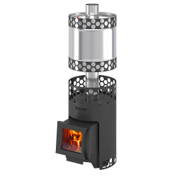 Печь для бани Везувий Чёрная Пчёлка С с баком от Vishop.by 