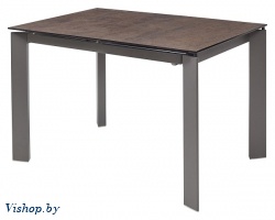 стол обеденный mebelart corner 120 коричнево-черный темный/серый на Vishop.by 