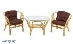 ind комплект багама 1 дуэт мед подушка коричневая овальный стол на Vishop.by 