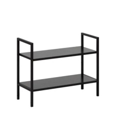 стеллаж leset стилвуд 22 широкий 2 полки черный на Vishop.by 