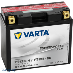 Мотоаккумулятор Varta Powersports AGM YT12B-B4/YT12B-BS / 512901019 (12 А/ч)