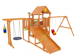 Детская площадка IgraGrad Крафт Pro 4 с зимней горкой