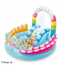 Игровой бассейн с горкой и фонтаном Intex 57144 Королевство Сладостей