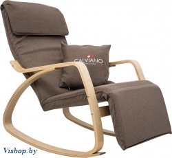 Кресло-качалка Calviano Comfort 1 коричневое на Vishop.by 