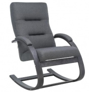 Кресло-качалка МИЛАНО Leset  серый/ венге текстура на Vishop.by 
