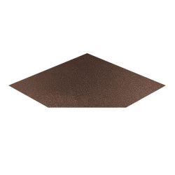 Лист напольный угловой 1100х1100х1,5 медь