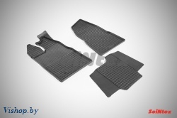 Резиновые коврики салона Сетка для Ford TRANSIT Custom 2014- Черные