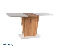 стол обеденный signal calipso раскладной белый мат/дуб вотан на Vishop.by 