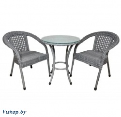 Комплект мебели Deco 2 со столом D60 светло-серый