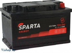 Автомобильный аккумулятор SPARTA Energy 6СТ-74 LB Евро 700A (74 А/ч)
