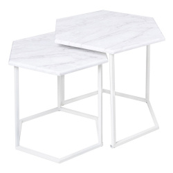 стол журнальный металларт м003 белый мрамор на Vishop.by 