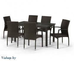 Комплект мебели T256A/YC379A-W53 Brown 6Pcs