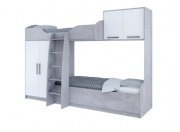 кровать sv-мебель мс грей цемент св./белый без фотопечати на Vishop.by 