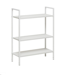 стеллаж leset стилвуд 23 широкий 3 полки белый на Vishop.by 