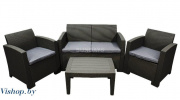 Комплект мебели Sundays SF2-4P (черный/серый)